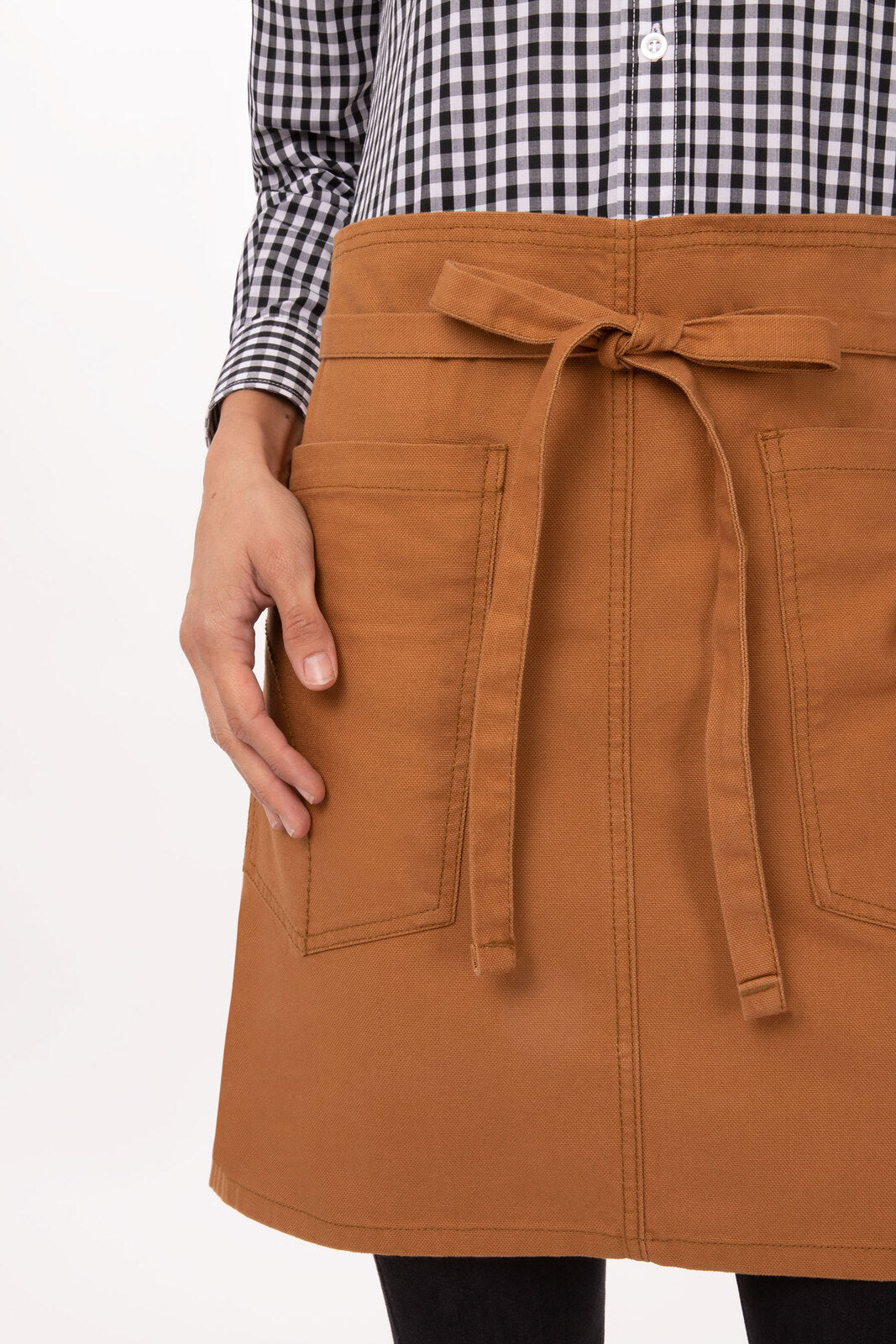 Chef Works Rockford Half Bistro Apron - Nutmeg