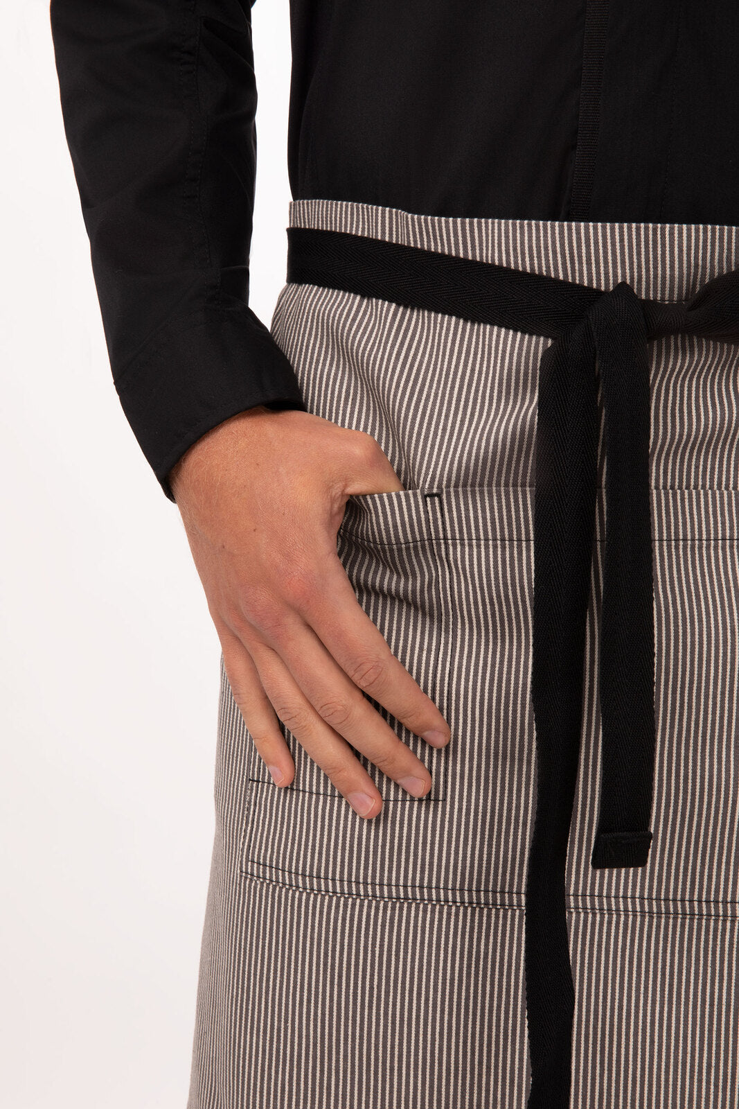 Chef Works Portland Half Bistro Apron - Black