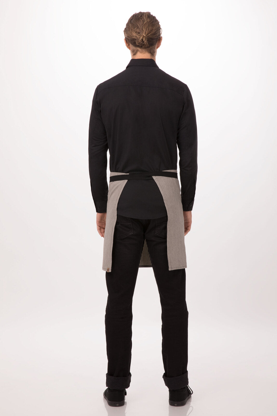 Chef Works Portland Half Bistro Apron - Black