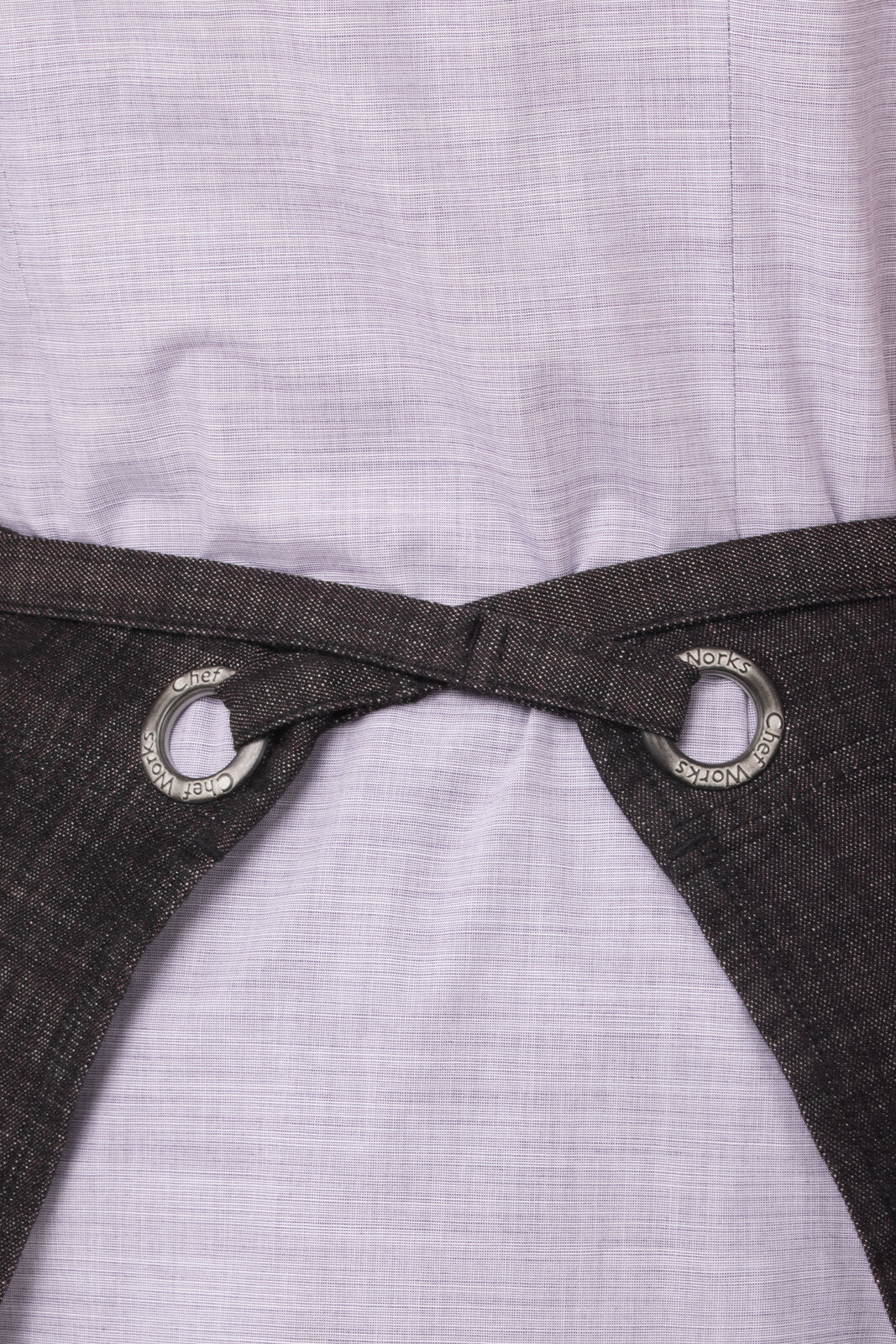 Chef Works Corvallis Half Bistro Apron - Black Burgundy