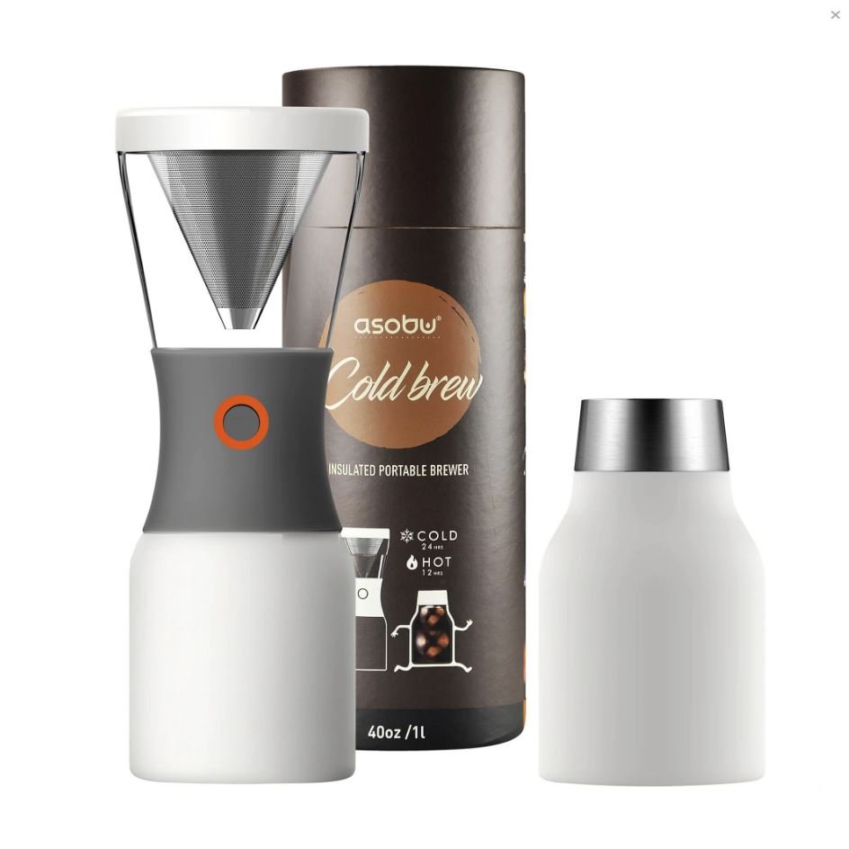 Asobu Cold Brew Coffee Maker 2 Go 1.1L - White