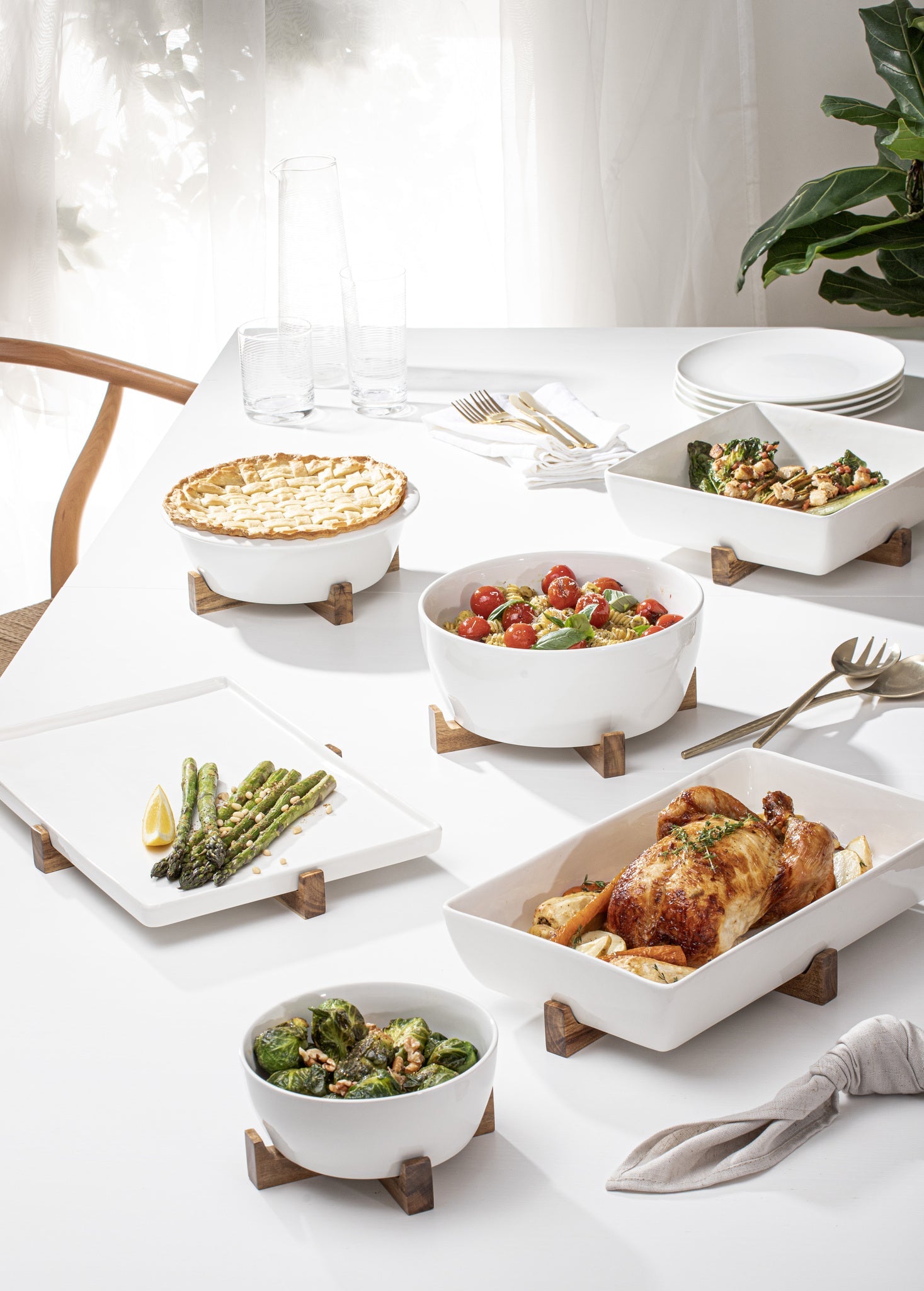 Ladelle Alto Oven To Table Pie Dish With Trivet