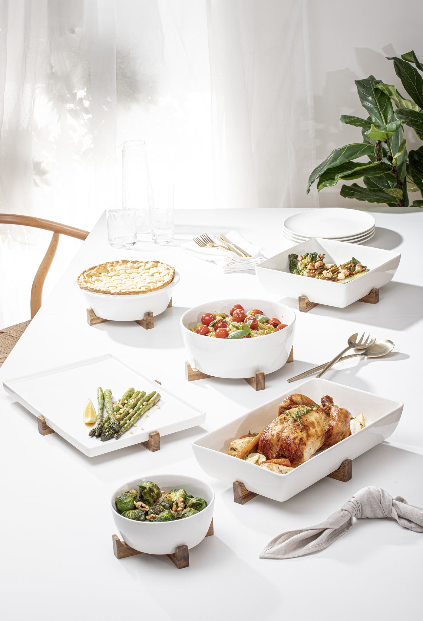 Ladelle Alto Oven To Table Small Bowl With Trivet
