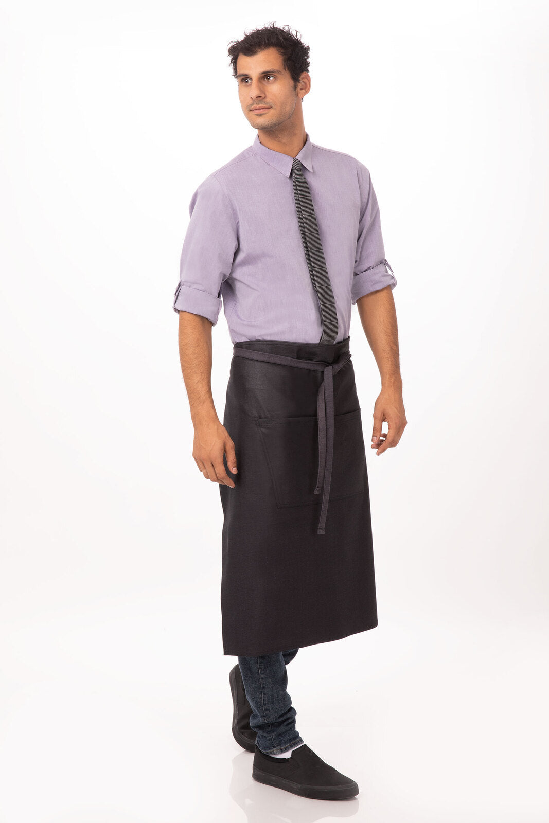 Chef Works Boulder Bistro Apron - Purple Black