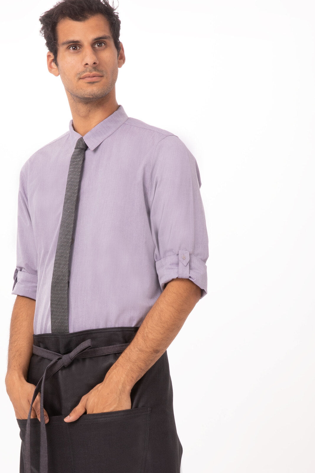 Chef Works Boulder Bistro Apron - Purple Black