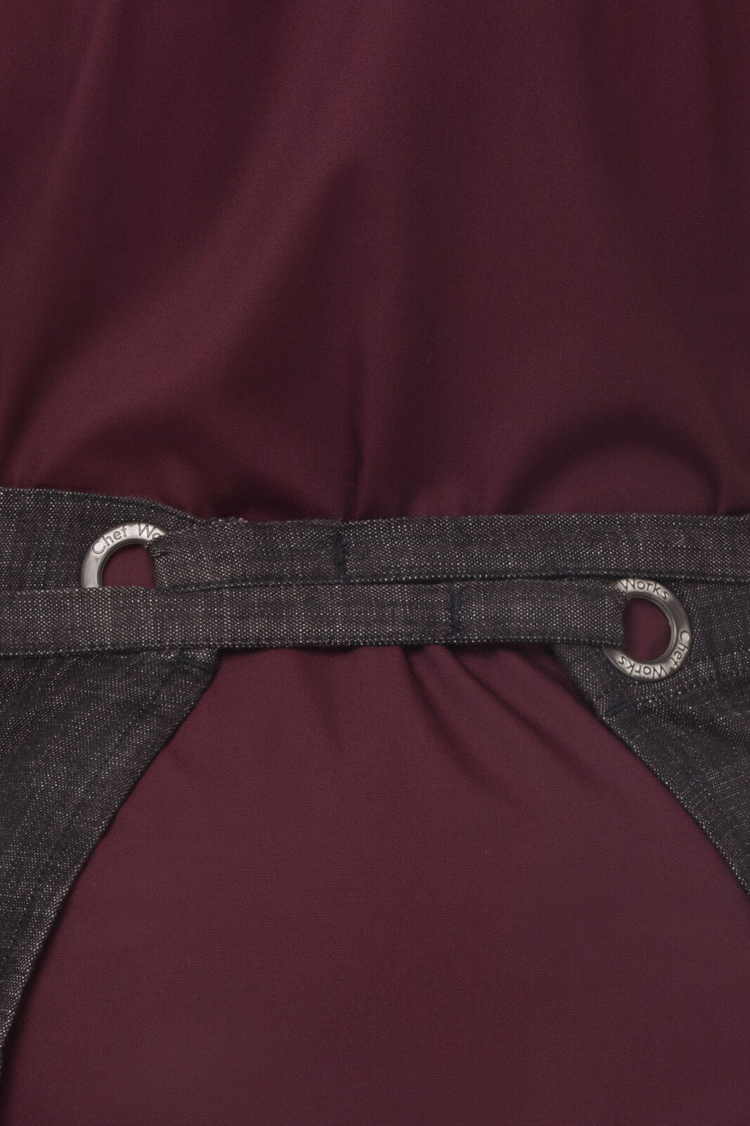 Chef Works Corvallis Bistro Apron - Black Burgundy