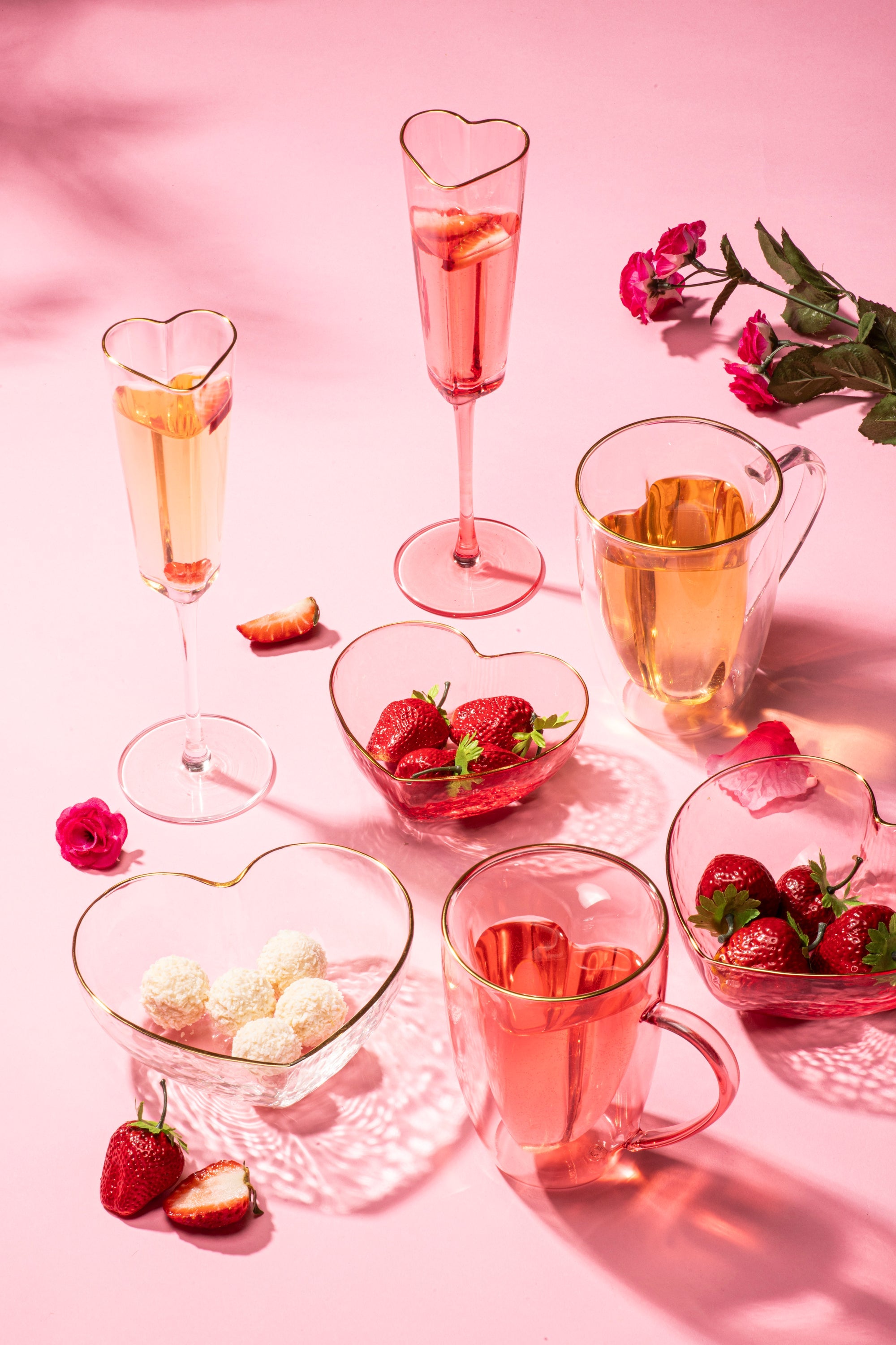 Tempa Amour Clear 3pc Tea Set