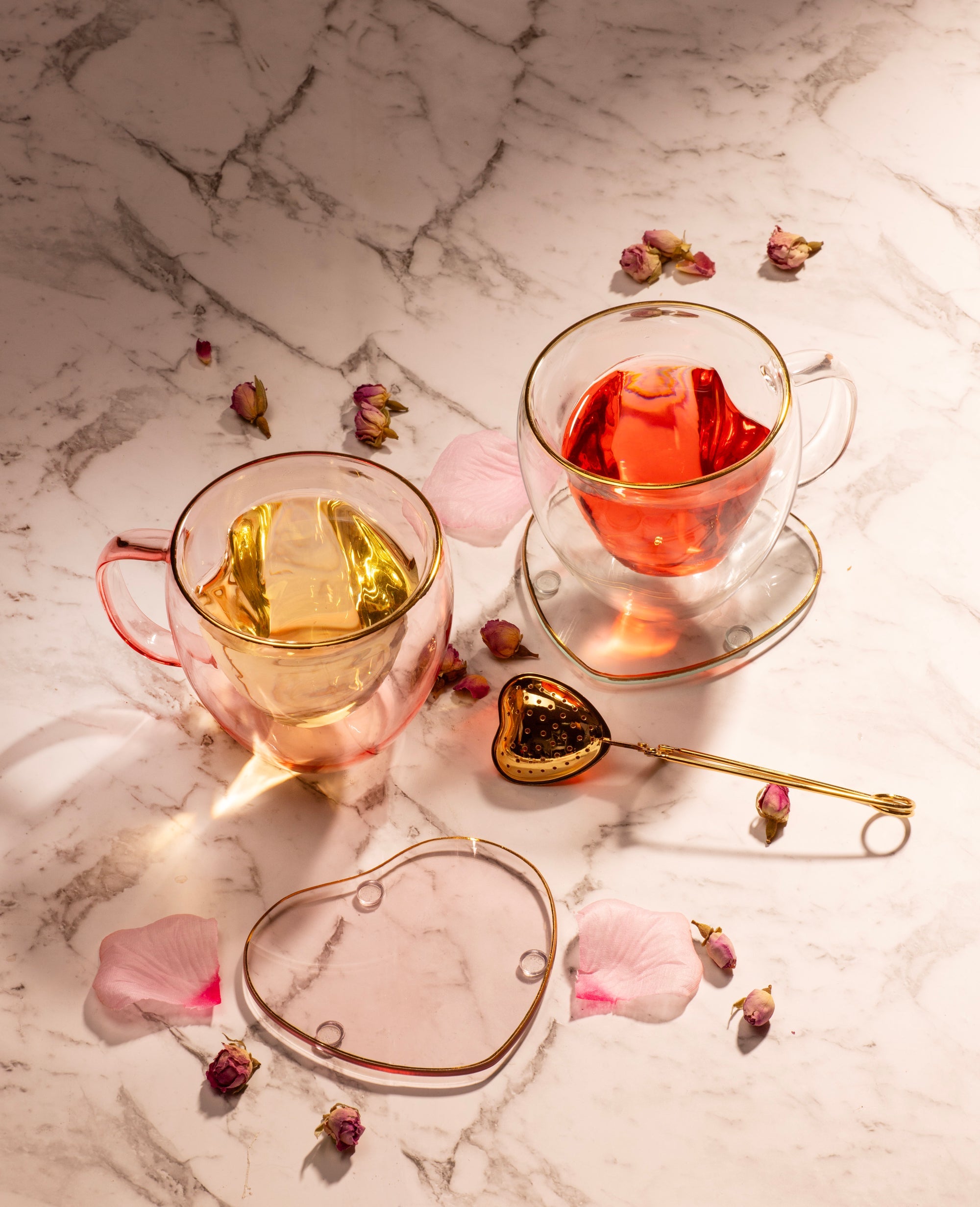 Tempa Amour Clear 3pc Tea Set