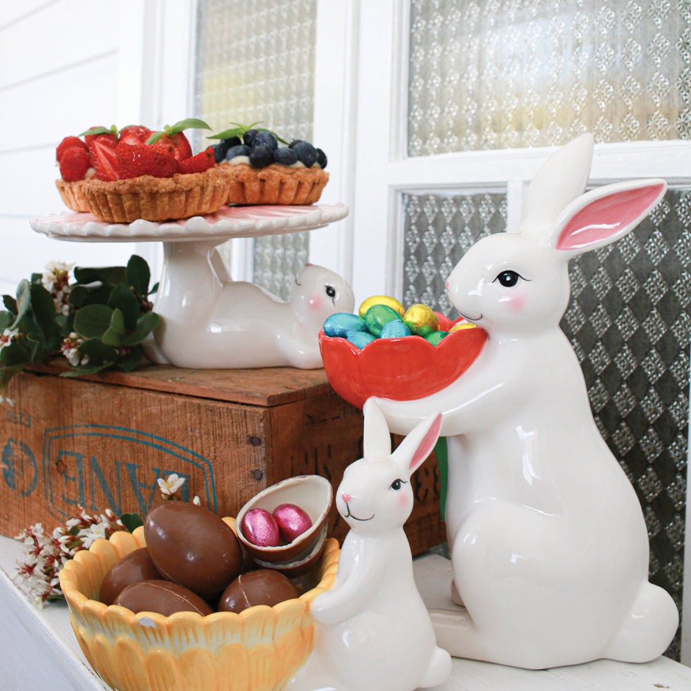 Annabel Trends Bunny Cake Stand Pink