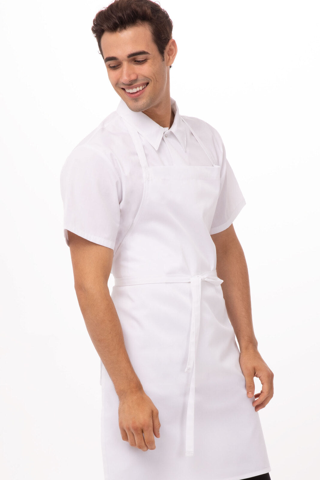 Chef Works Bib Apron - White