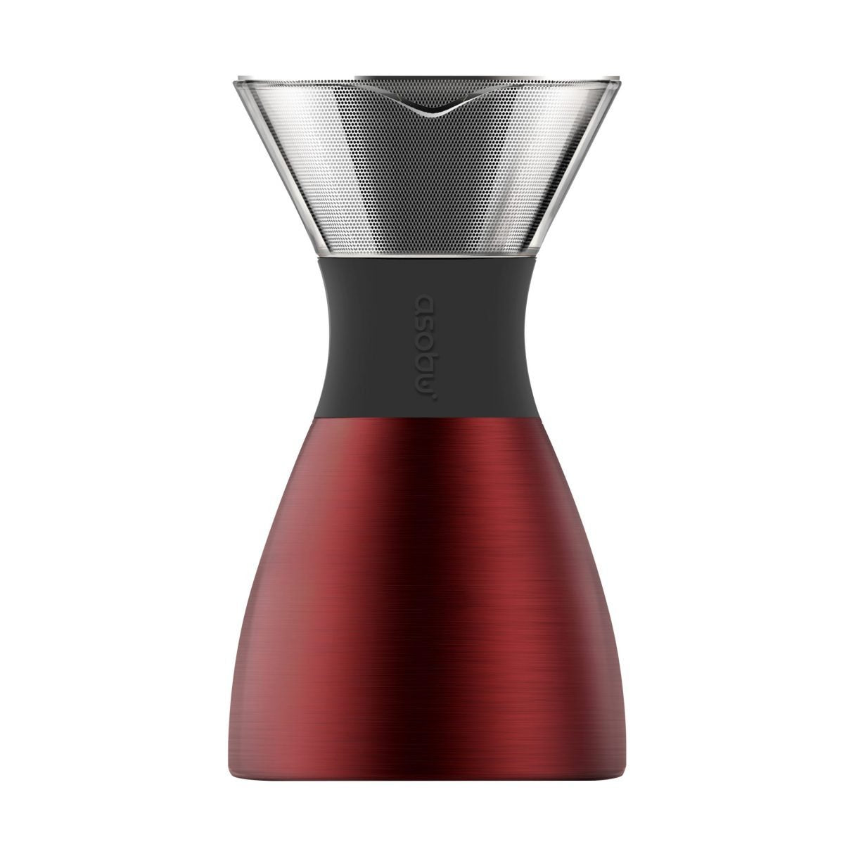 Asobu Pour Over Coffee Maker 950ml (32oz) - Burgundy/Black