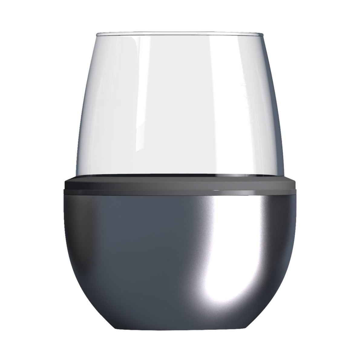 Asobu Insulated Wine Kuzie 443ml - Silver
