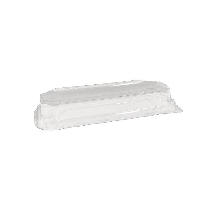 ecoware PLA Lid Fits Aqueous Coated Sushi Tray Long (Carton of 600)