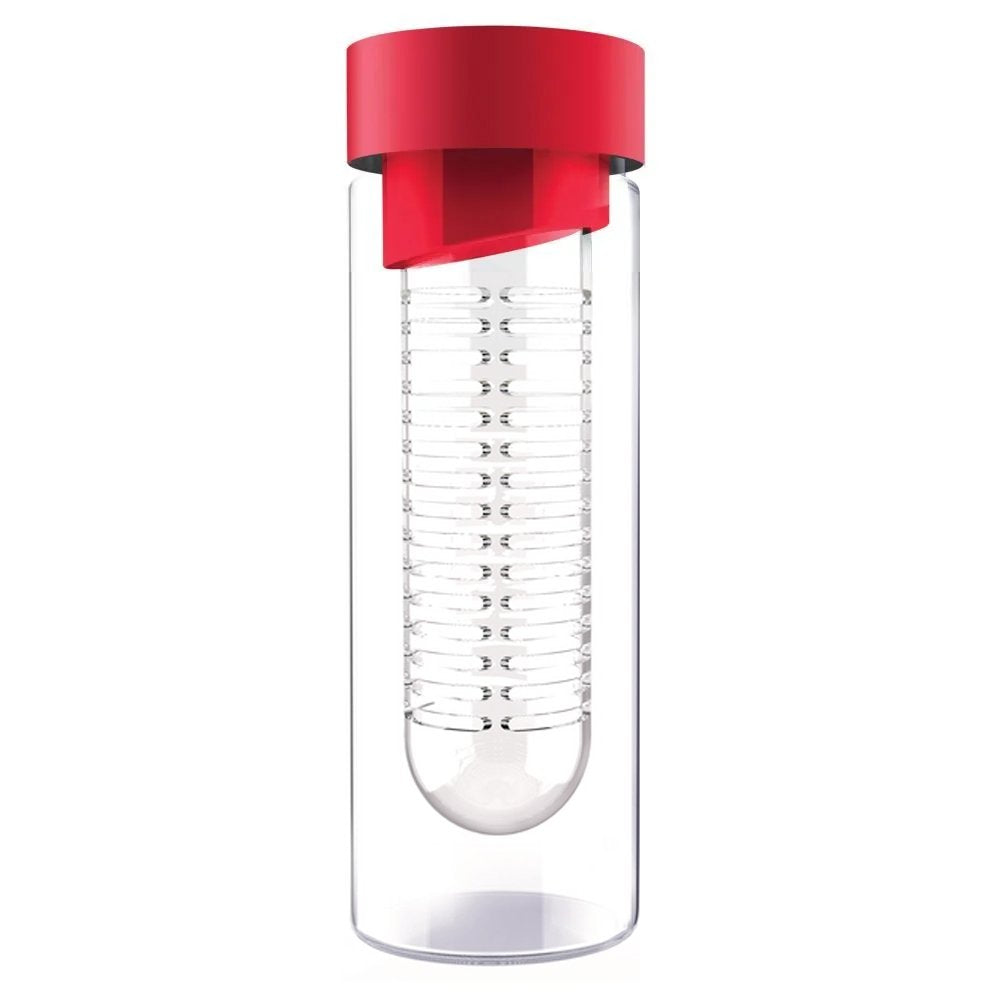 Asobu Flavour It Glass Infuser Bottle 480ml - Red