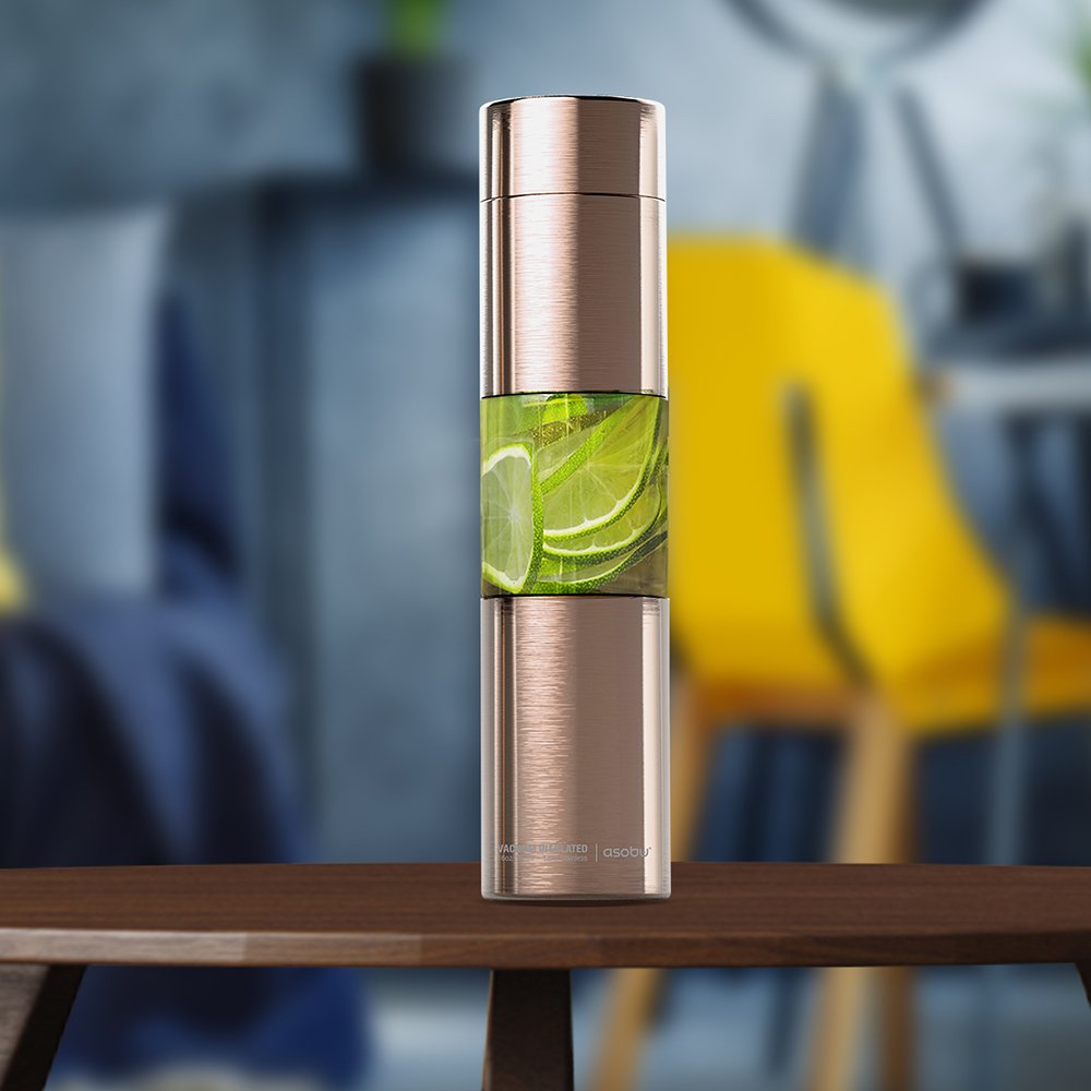 Asobu Flavour U See Infuser Bottle 460ml - Gold