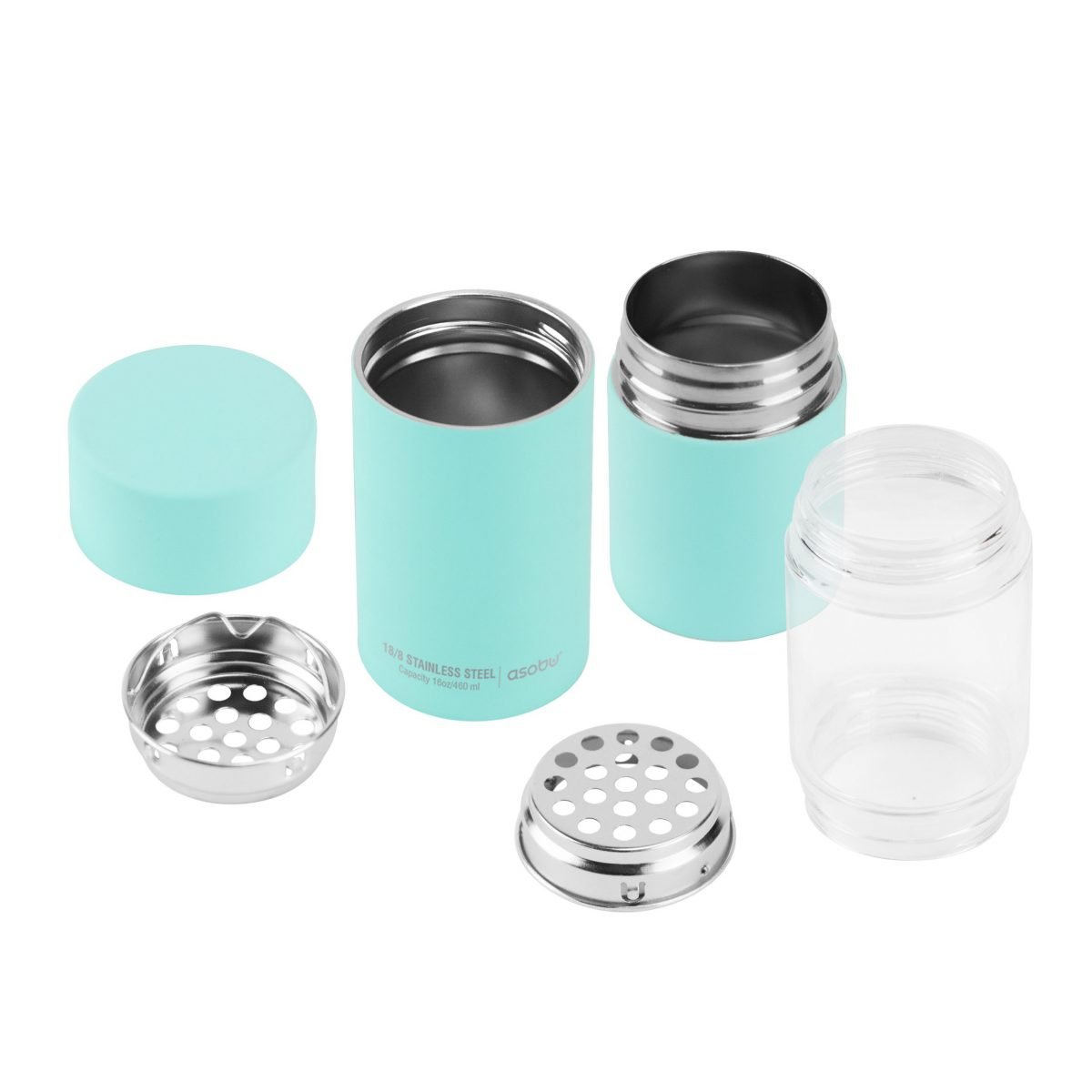 Asobu Flavour U See Infuser Bottle 460ml - Mint