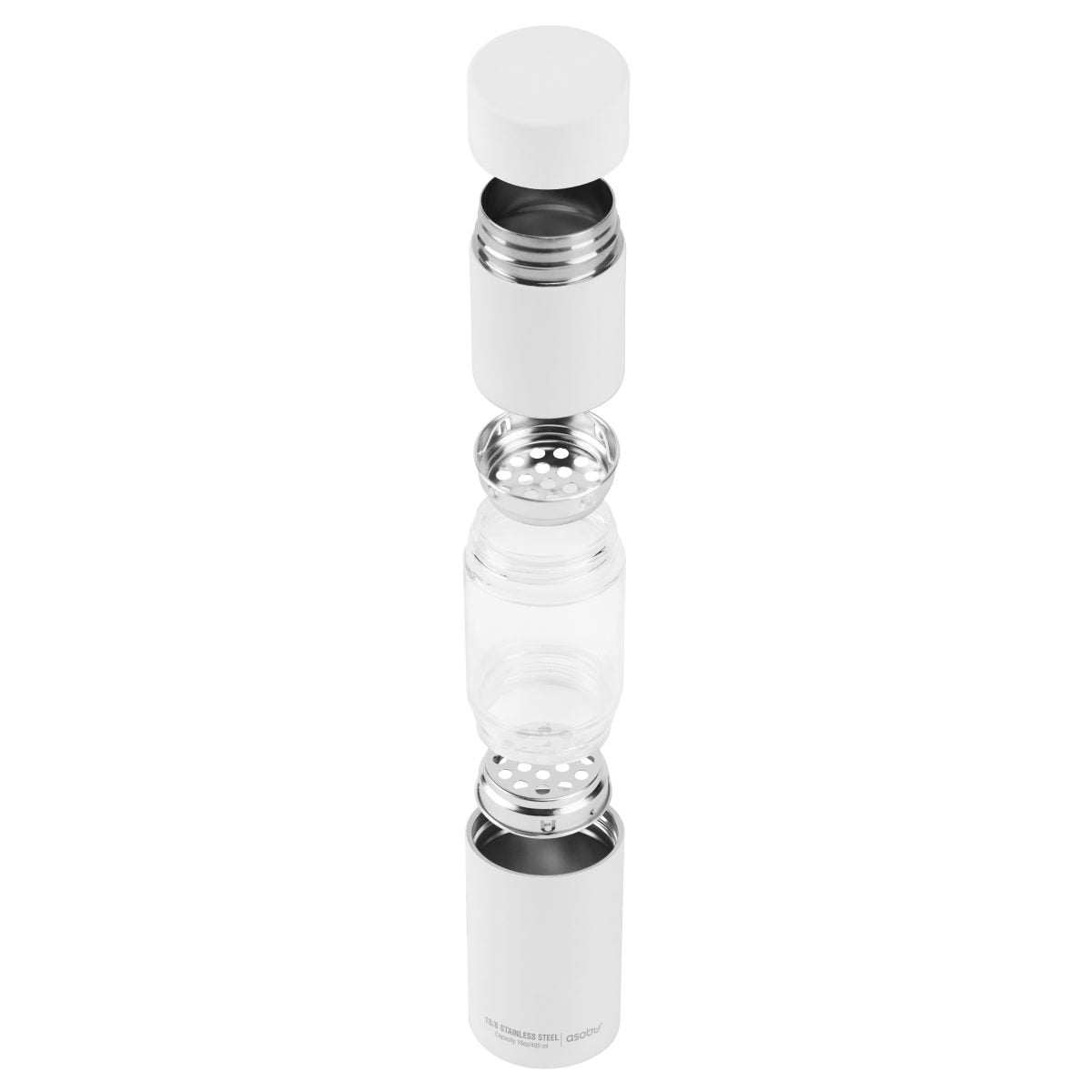 Asobu Flavour U See Infuser Bottle 460ml - White