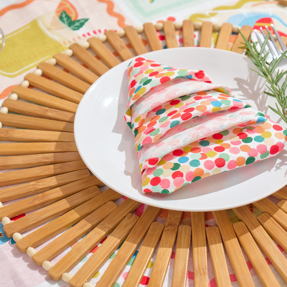 Annabel Trends Bamboo Placemat White