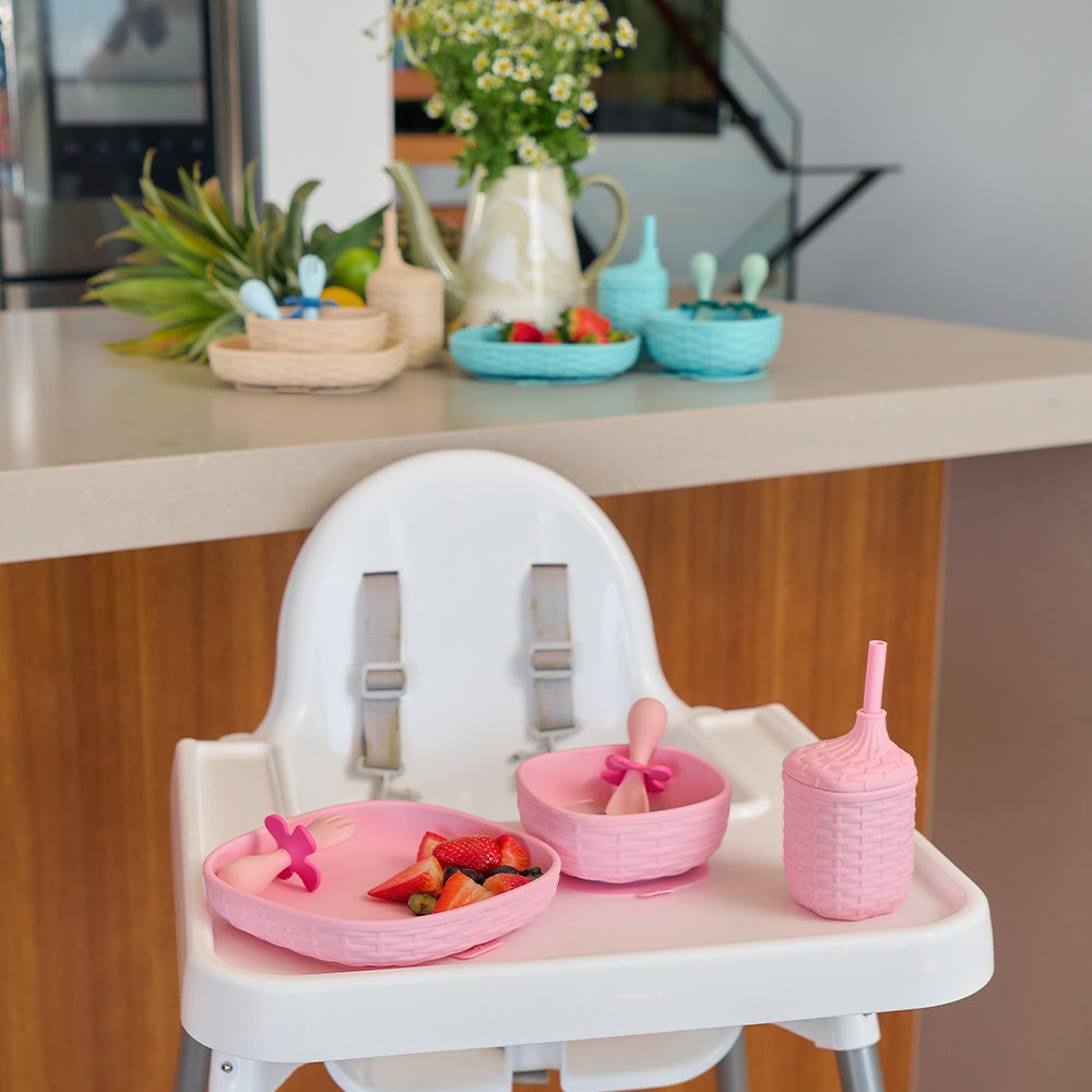 Annabel Trends Silicone Rattan Dinner Set Natural