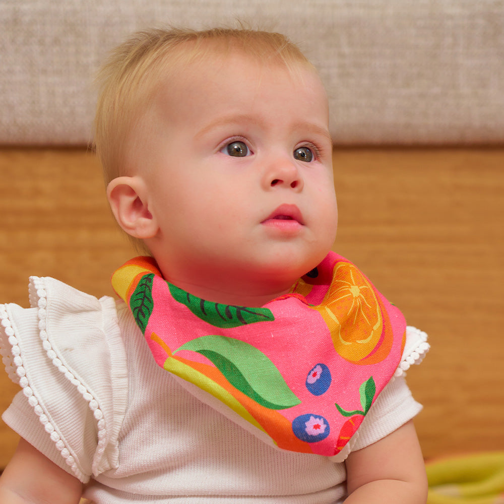 Annabel Trends Linen Bandana Bib Tropicana