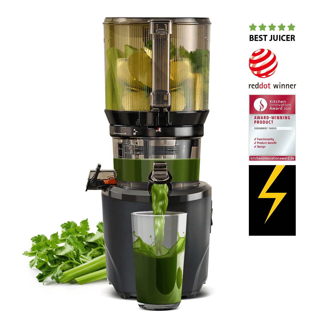 Kuvings AUTO10 Cold Press Juicer - Black