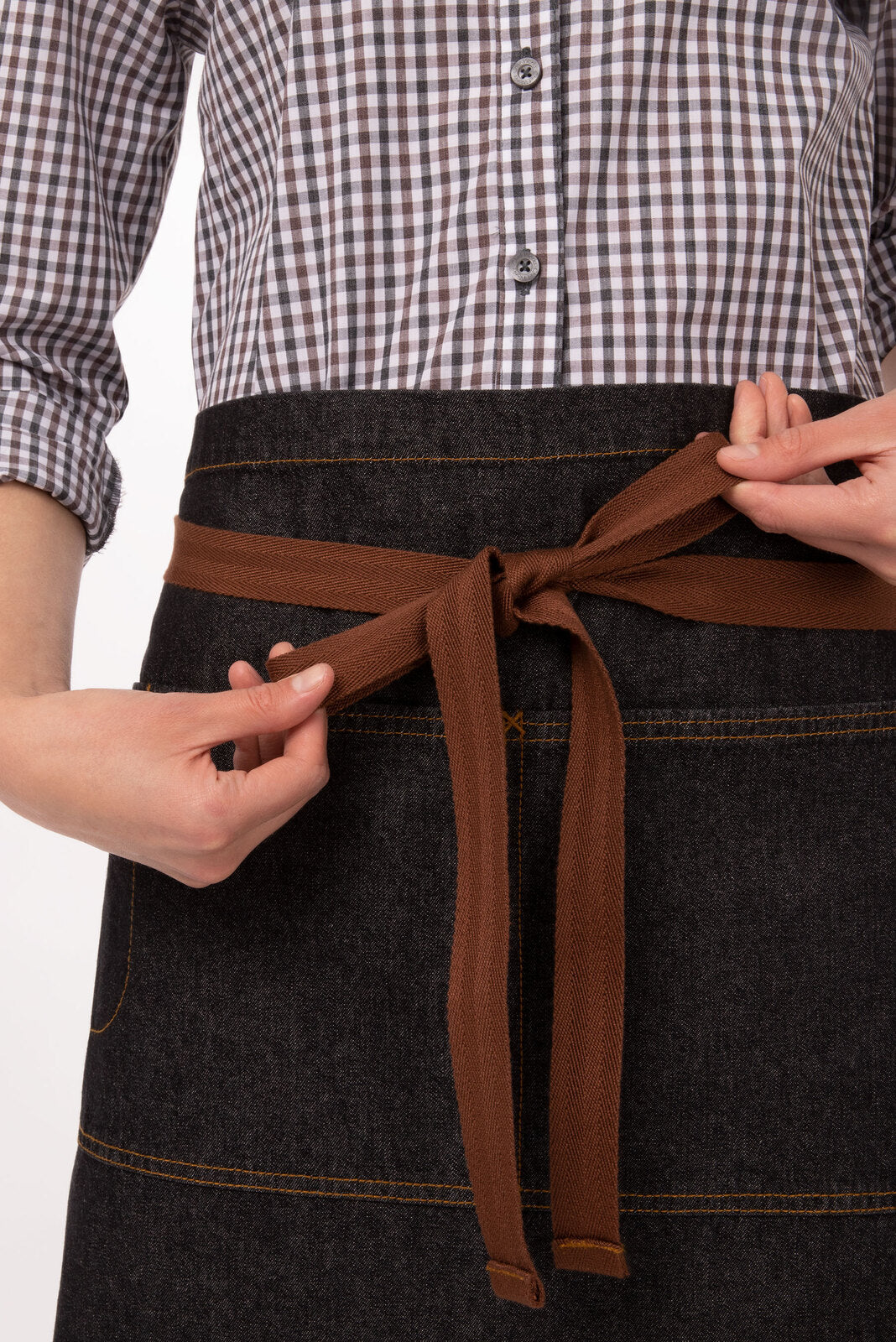 Chef Works Memphis Half Bistro Apron - Black