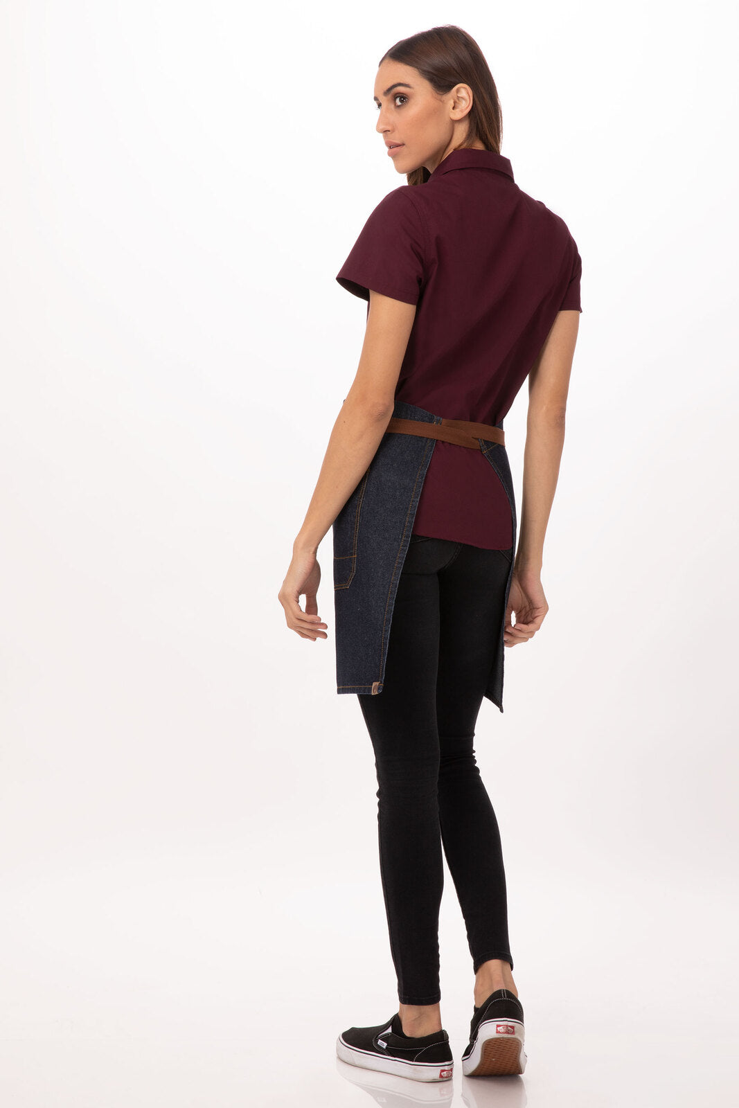 Chef Works Memphis Half Bistro Apron - Indigo Blue