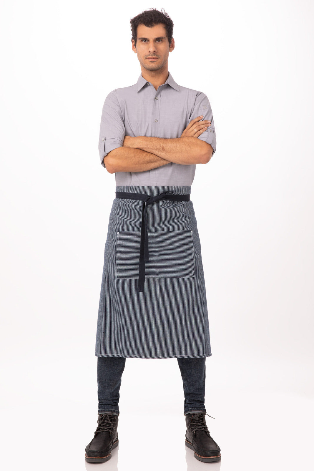Chef Works Portland Bistro Apron - Indigo Blue