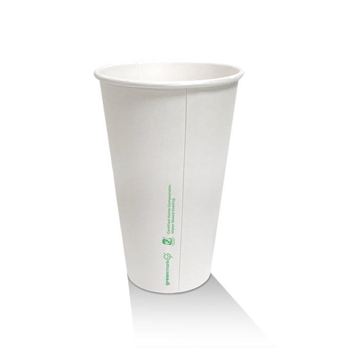 ecoware 16oz Aqueous Coated White Single Wall Hot Cup (Carton of 1000)