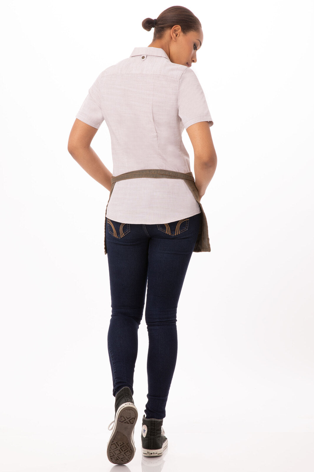 Chef Works Uptown Waist Apron - Blue Taupe