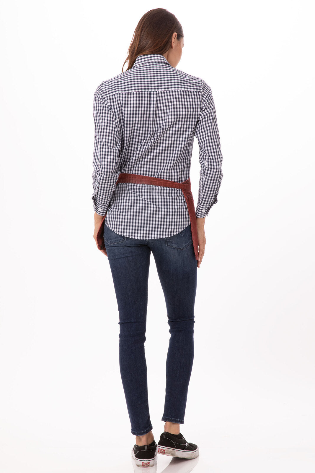 Chef Works Uptown Waist Apron - Red Navy