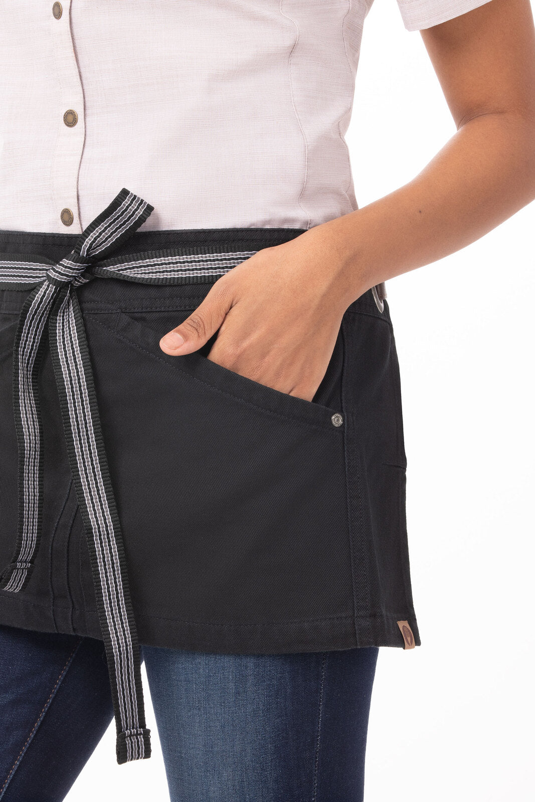 Chef Works Berkeley Waist Apron - Jet Black