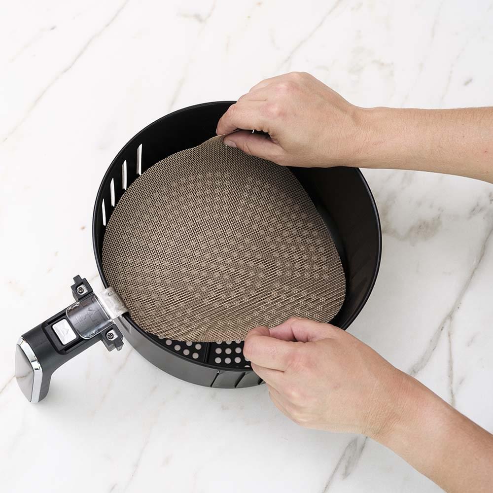 NoStik Silicone Fibreglass Air Fryer Liner Set of 2 Round