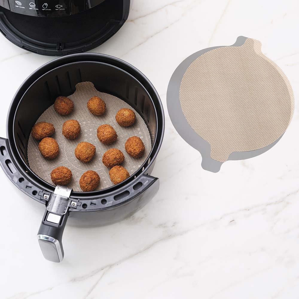 NoStik Silicone Fibreglass Air Fryer Liner Set of 2 Round