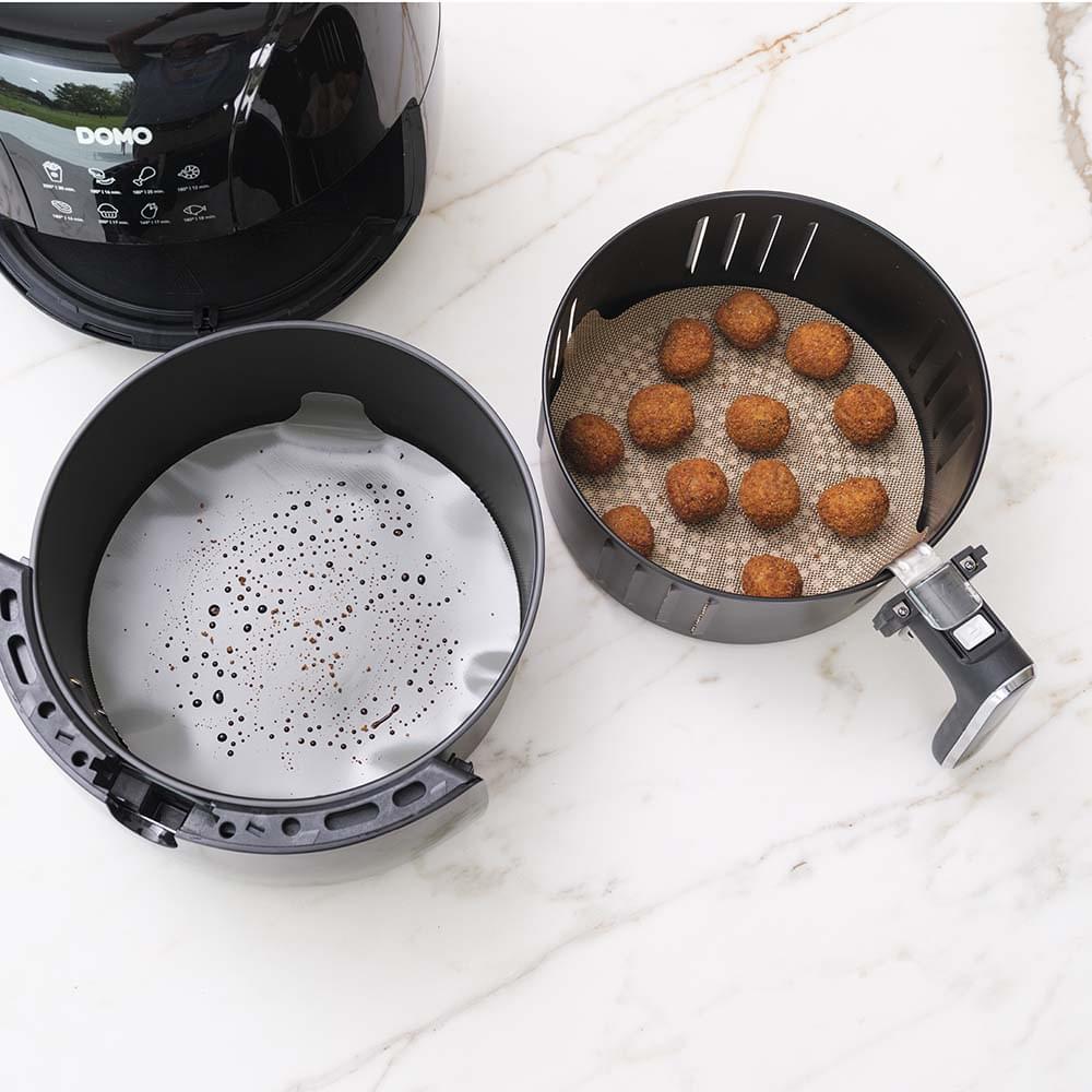 NoStik Silicone Fibreglass Air Fryer Liner Set of 2 Round