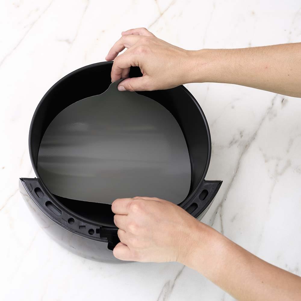 NoStik Silicone Fibreglass Air Fryer Liner Set of 2 Round