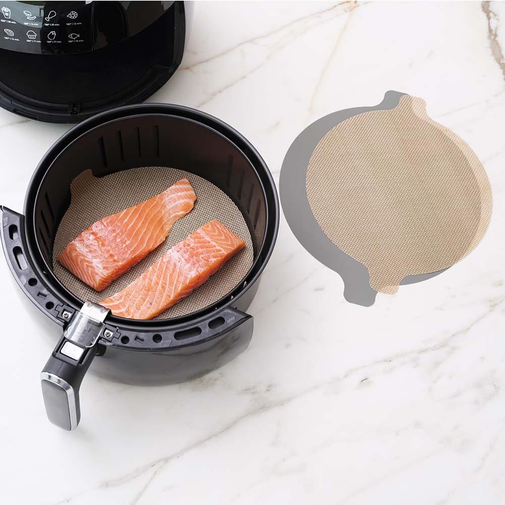 NoStik Silicone Fibreglass Air Fryer Liner Set of 2 Round