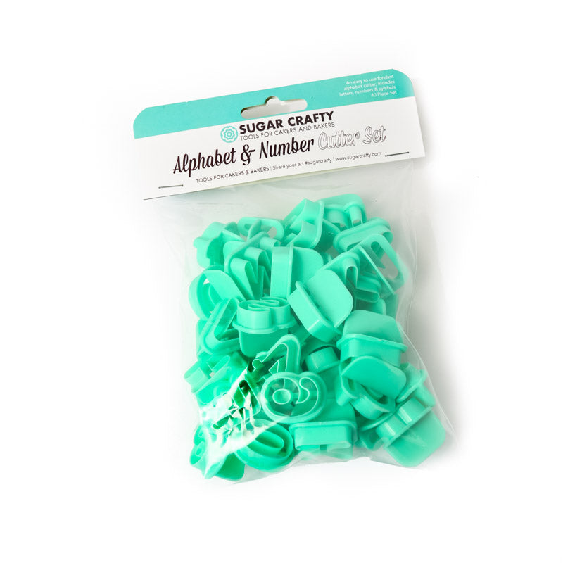 Sugar Crafty Alphabet & Number Cutter Set (40 Piece)