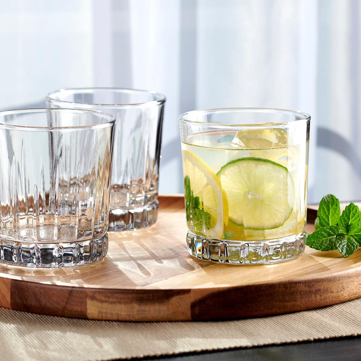 Anchor Hocking Anniston Rocks Glass - 4 Pack (296mL)