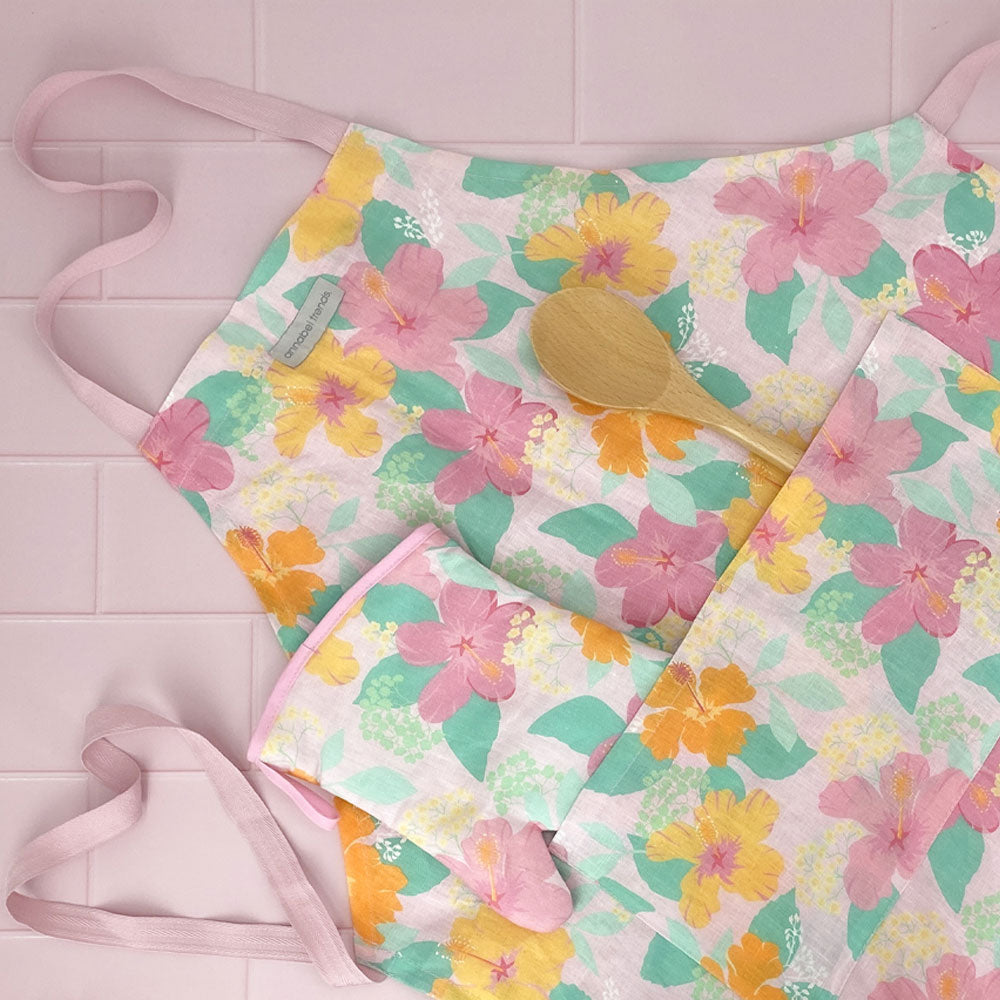 Annabel Trends Linen Napkin Set Hibiscus