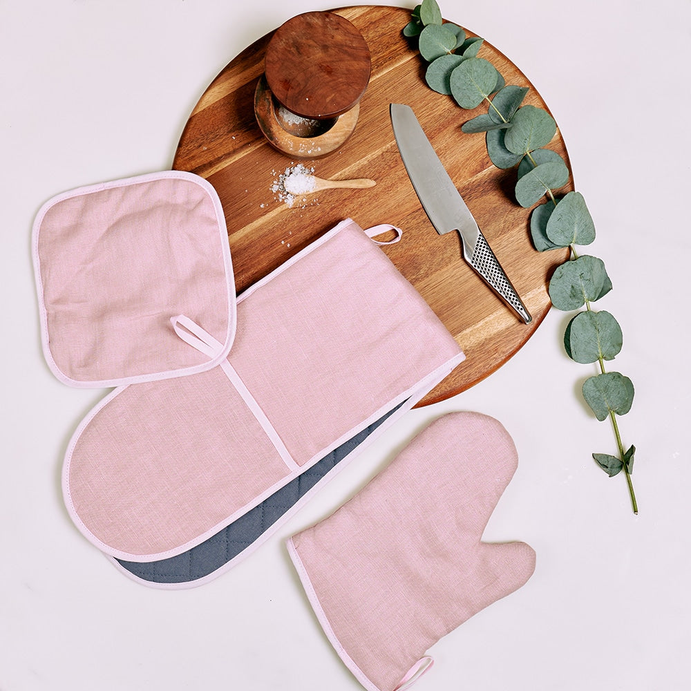 Annabel Trends Linen Pot Holder Rose Pink