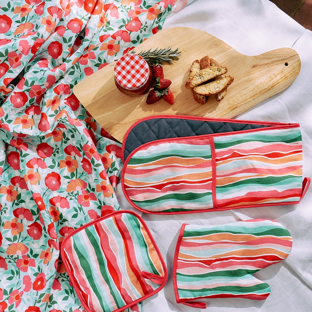 Annabel Trends Linen Pot Holder Sherbet Ribbons