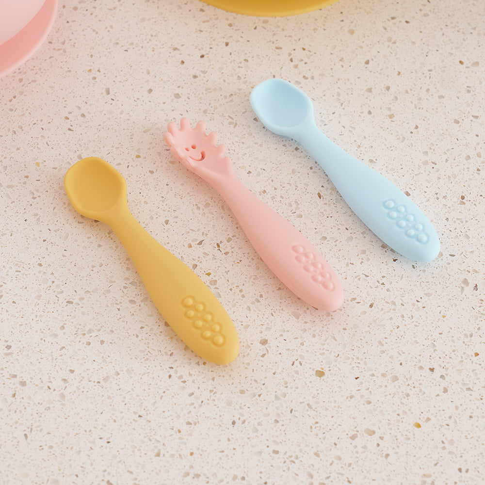 Annabel Trends Silicone Cutlery Set (3pc) Seaside