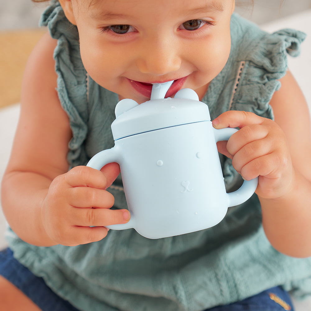Annabel Trends Mini Sippi Bear with Handles Lemon