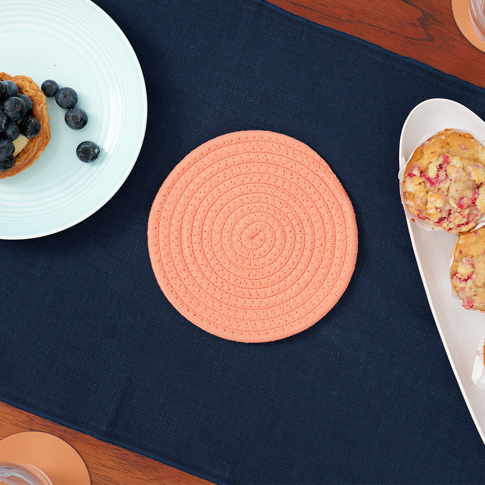 Annabel Trends Rope Trivets Small Navy