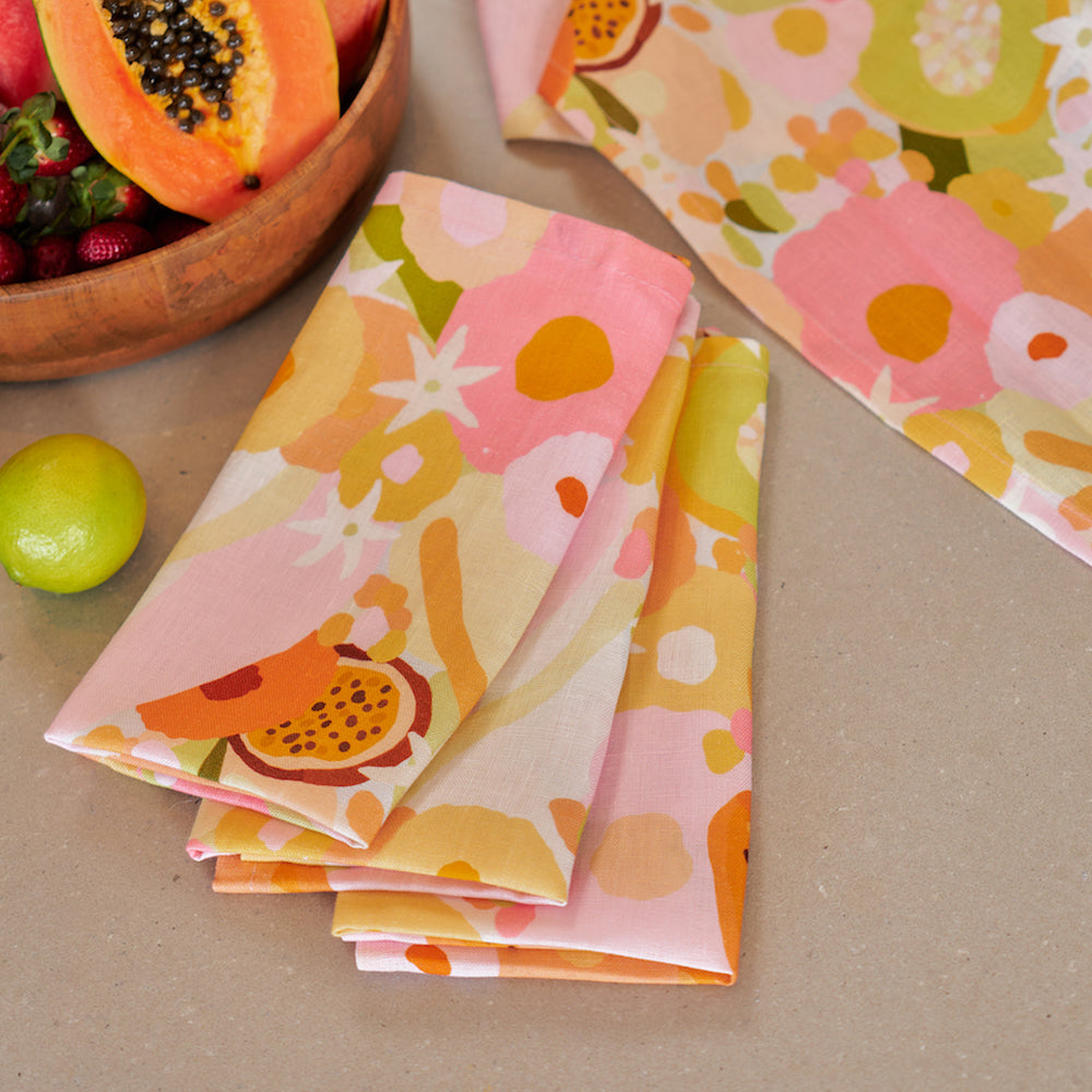 Annabel Trends Linen Pot Holder Tutti Fruitti