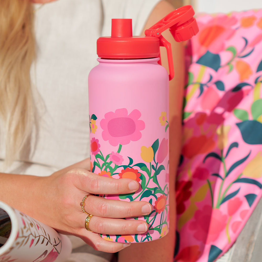 Annabel Trends Stainless Steel Watermate Drink Bottle 550ml Hypnotic Swirls