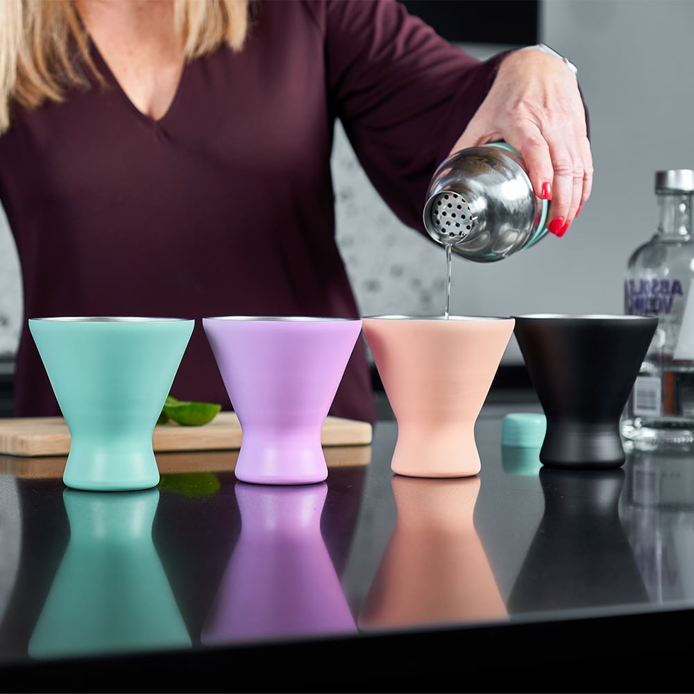 Annabel Trends Stainless Steel Cocktail Cup Gelato Pink