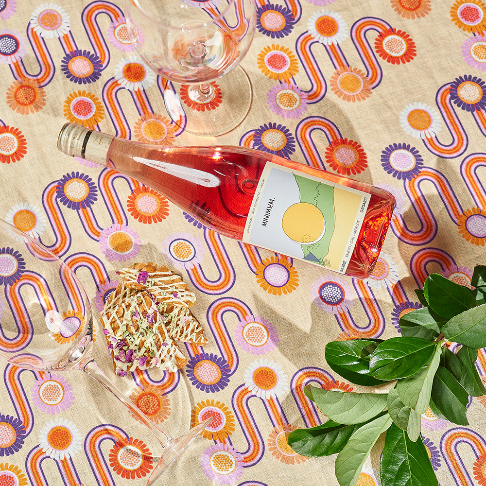 Annabel Trends Linen Napkin Set Groovy Rainbows