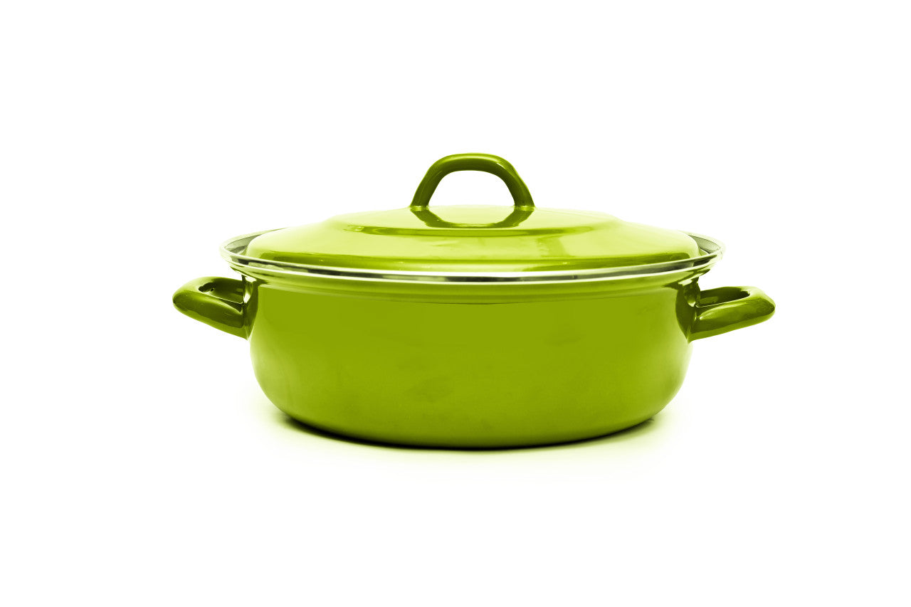 Classica 22cm Heavy Gauge Casserole With Lid - Apple Green